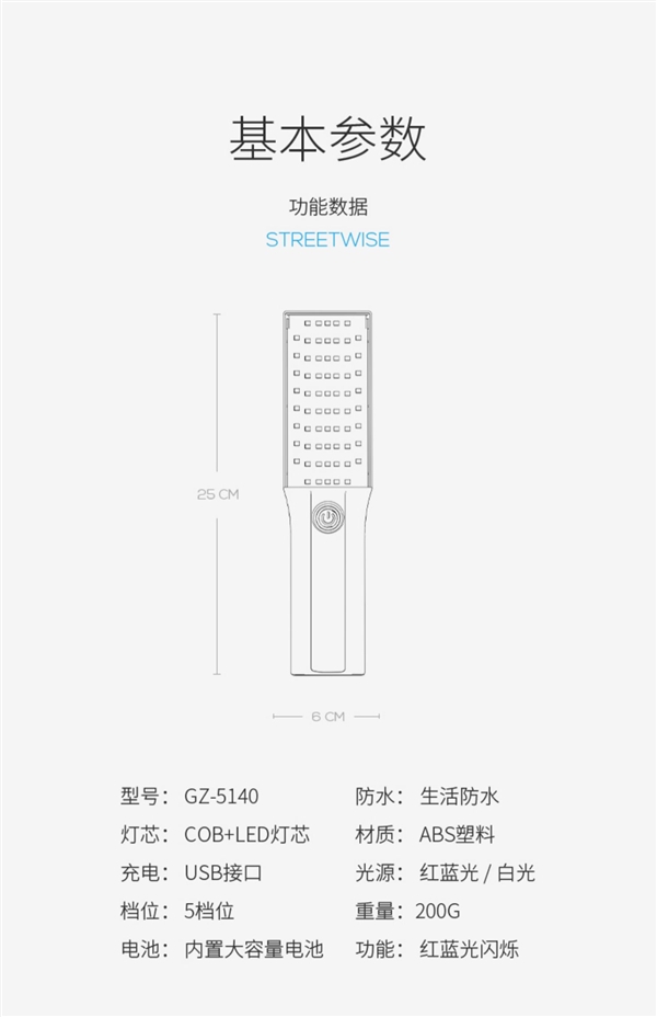 免费试用30天！800mAh充电强光手电：9.9元狂促