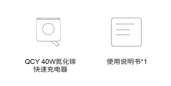 40W+GAN+双口！QCY氮化镓充电头29.9元发车