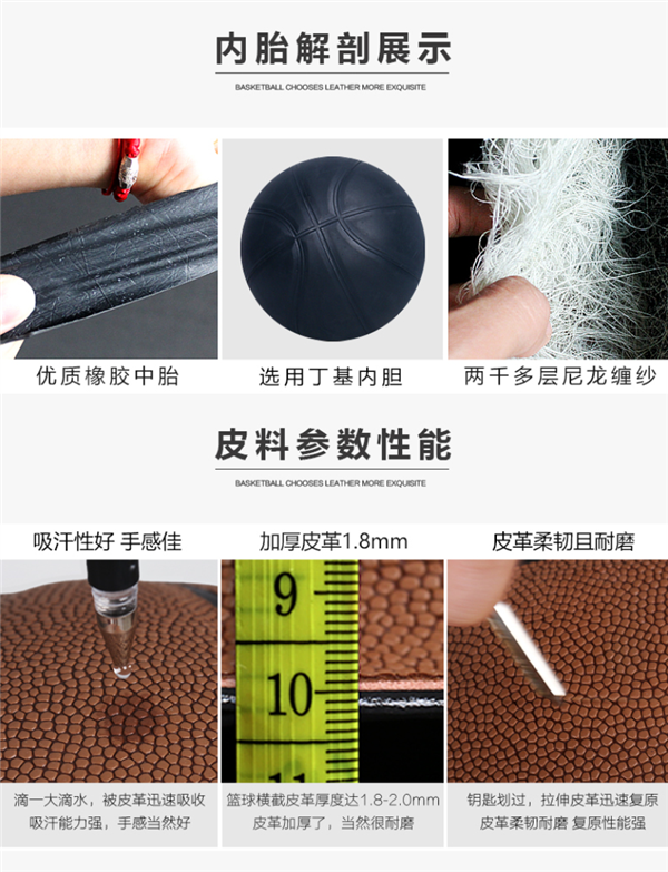 1年质保免费换新：WITESS标准7号篮球19元抄底