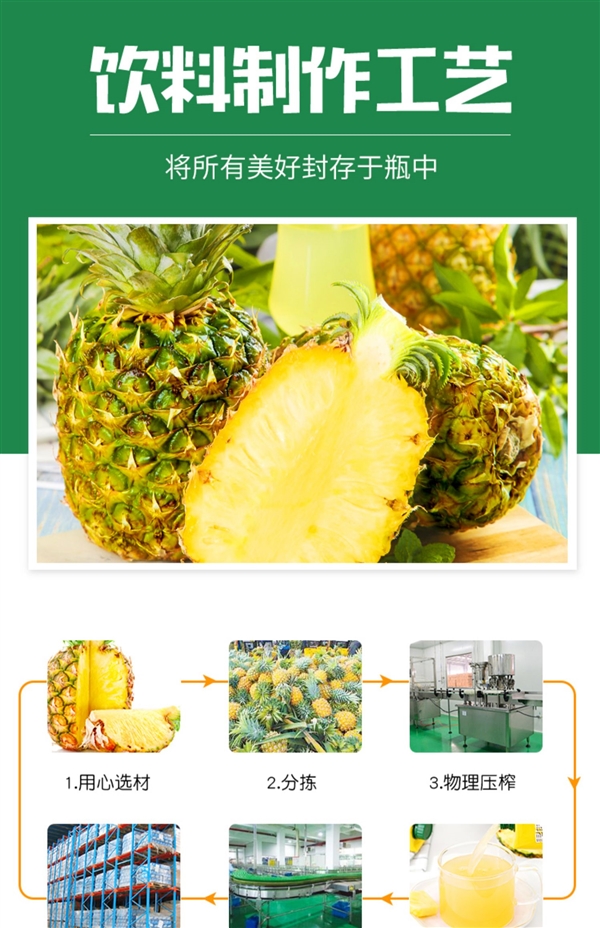 地中海原装进口!100%菠萝汁/橙汁半价发车:两瓶不到20元