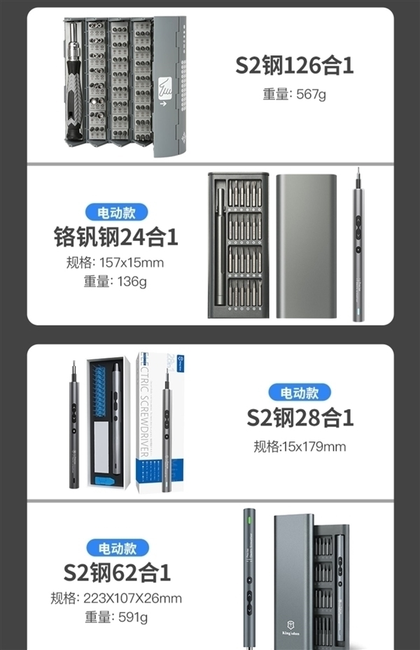 日常维修嘎嘎好用!友福工具32合一螺丝刀套装4.36元新低