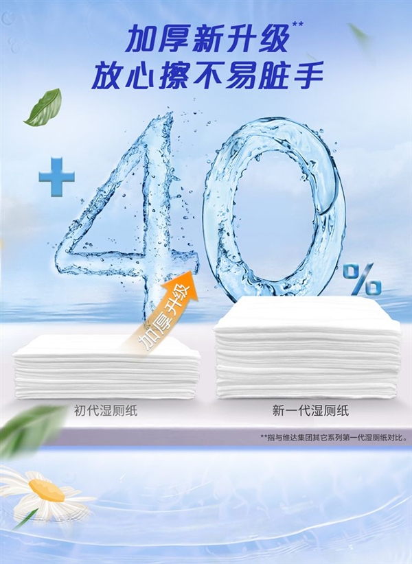 百亿补贴单张不到1毛钱 ！维达金盏花湿厕纸6大包狂促
